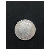 1890 O Morgan silver dollar