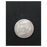1884 Morgan silver dollar