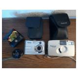 Vivitar digital camera, Polaroid 35mm camera,