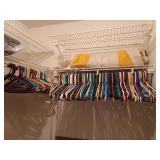 Lots of plastic hangers