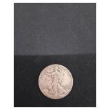 1942 Walking Liberty silver half dollar
