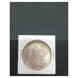 1896 Morgan silver dollar