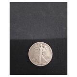 1943 Walking Liberty silver half dollar