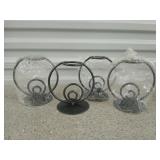 Metal candle holders 5.5"