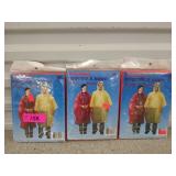 3 ct lightweight ponchos, new