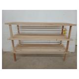 Wood 3 tier shelf 19 x 10 x 29