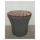 Wicker side table 20 x 20