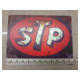 Metal STP sign 8 x 12
