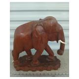 Lovely carved wood elephant 15x14