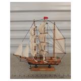 Wooden Mayflower model ship 13 x 13