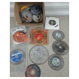 Asst 4.5" - 6" diamond blades, some new