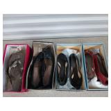 3 pair ladies dress shoes size 5 1/2, sandals
