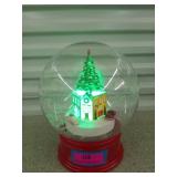 Illuminated snow globe 11" works