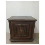 Side table w/ door and inside drawer 24x25x16