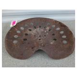 Old tractor seat