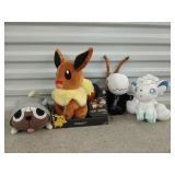 4 plush pokï¿½mon stuffed animals