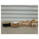 4 pcs Waldershof Bavaria Germany Handarbeit,