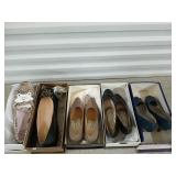 5 pairs of ladies shoes size 5, 9, 9.5
