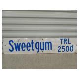 Sweet gum trail street sign 9x42