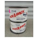 2 pack of 6 strand poly tape, 660 ft each roll