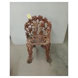 Cast iron outdoor chair
