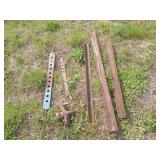 Tractor pin bar, auger head, assorted 2x2 angle