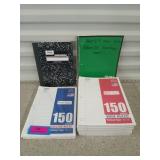 1100 sheets wide ruled notebook paper, 300