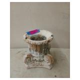 Old terracotta gazing stand/planter, 9 by 8 in