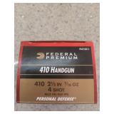 20 rds 410 handgun 2 1/2" 7/16 oz 4 shot