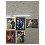 5 ct 1990s Derek Jeter baseball cards, 1 rookie