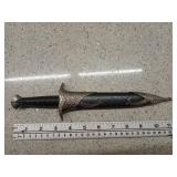 Dagger in sheath 6" blade, new
