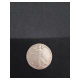 1945 Walking Liberty silver half dollar