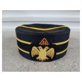 Masonic 32nd Deg Freemason Scottish rite hat size