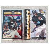 2 large Upper Deck Michael Jordan baseball cards