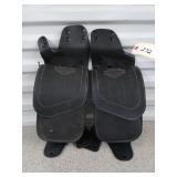 Pair of Harley-Davidson leather motorcycle bags