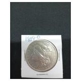 1889 O Morgan silver dollar