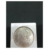 1887 Morgan silver dollar
