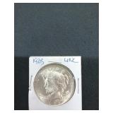 1923 uncirculated peace silver dollar