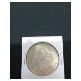 1896 Morgan silver dollar