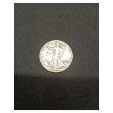 1943 Walking Liberty silver half dollar