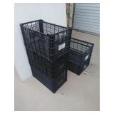 Five stackable baskets medium and large,