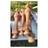 set of 4 solid chunky table legs i had for a