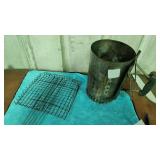 charcoal starter and grill basket
