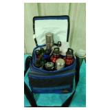 Just enough water bottles with cooler to get you