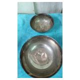 silverplate bowls one reds and Barton one Gotham