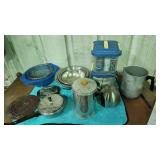 camping lot household lot mostly stainless steel