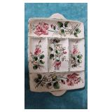 polish pottery relish serving tray