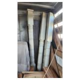 4 aprox 8ft porch columns as pictured white