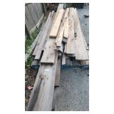large pallet of lumber 2x4 2x6 2x8 1x12 1x8 1x4