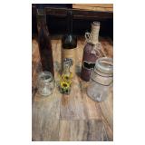 Jar lot including antique double safety jar